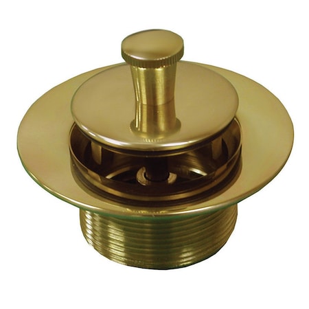 Jones Stephens Polished Brass Lift and Turn Tub Drain P35051